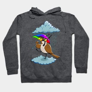 little sparrow under rain Hoodie